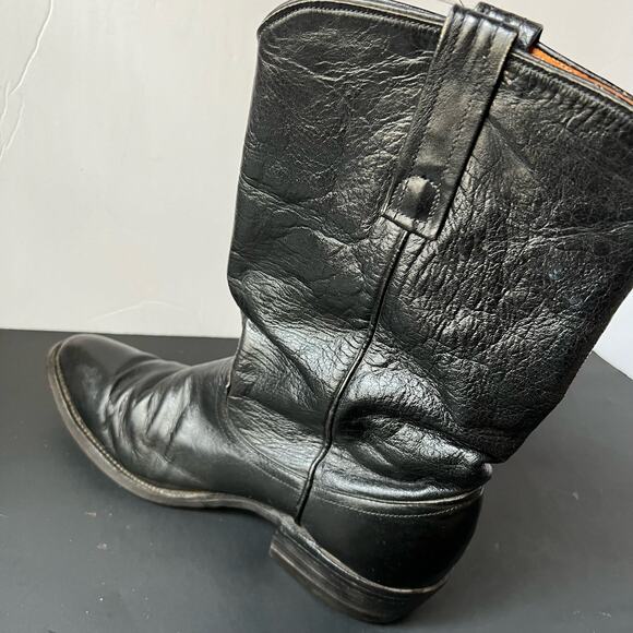 Vintage Justin Black Vintage Roper Boots M 7.5| W 9-9.5 | E 41 main image 10